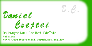 daniel csejtei business card